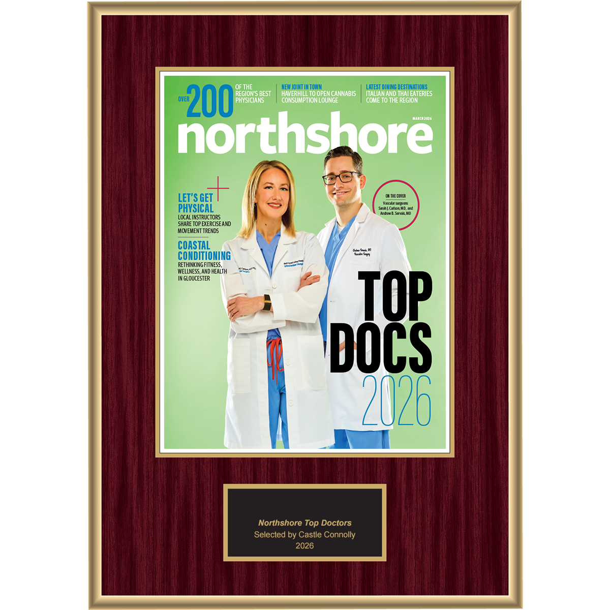 2026 Regional - Northshore Magazine - Plaque