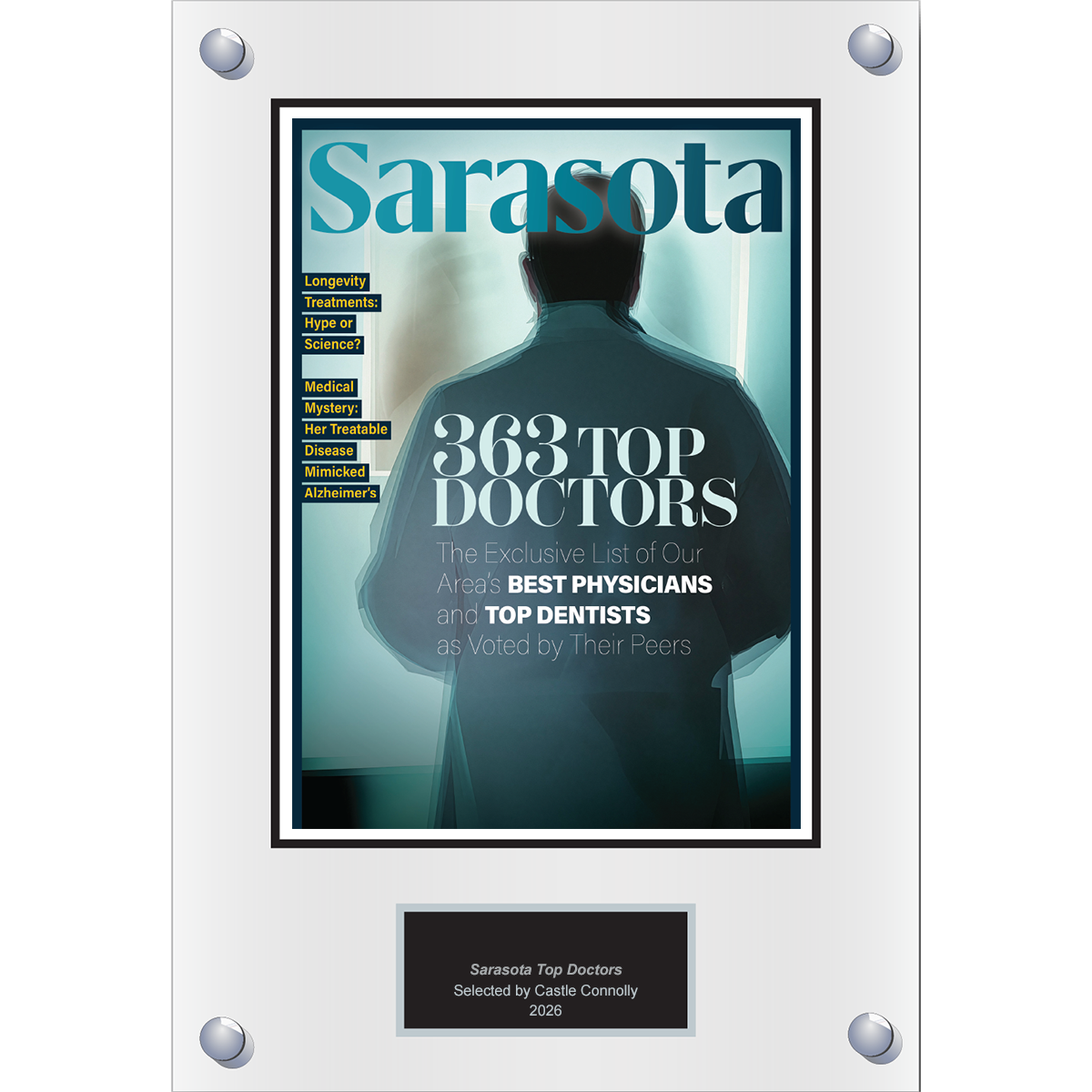 2026 Regional - Sarasota Magazine - Plaque