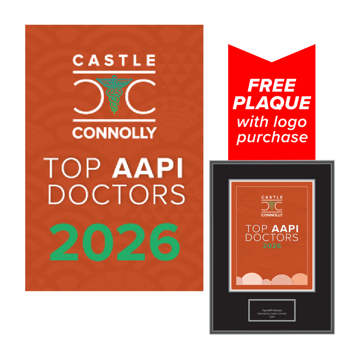 2026 Top AAPI Doctors - Logo With Free Plaque