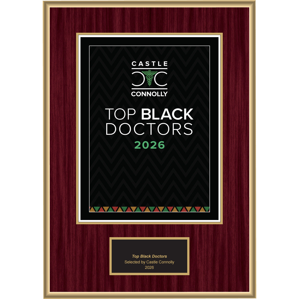 2026 Top Black Doctors - Plaque