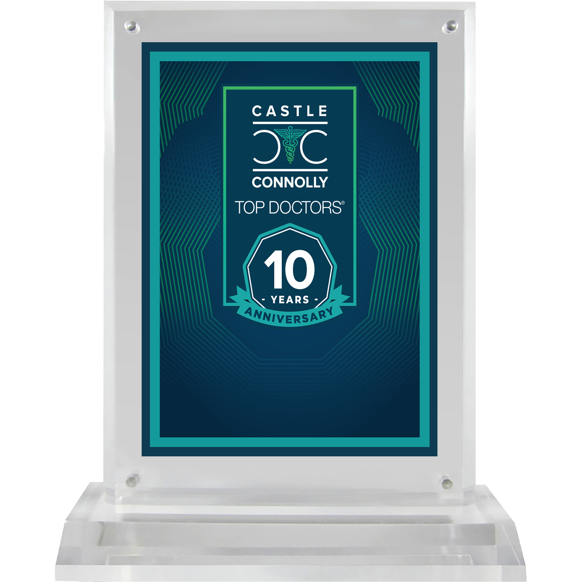 10 Year Anniversary - Top Doctors - Plaque