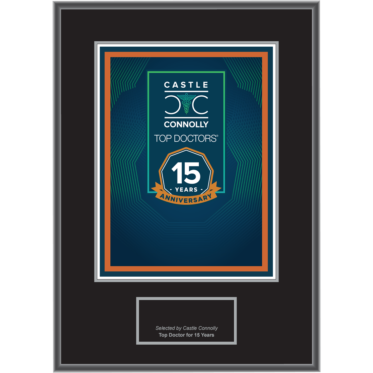 15 Year Anniversary - Top Doctors - Logo With Free Plaque