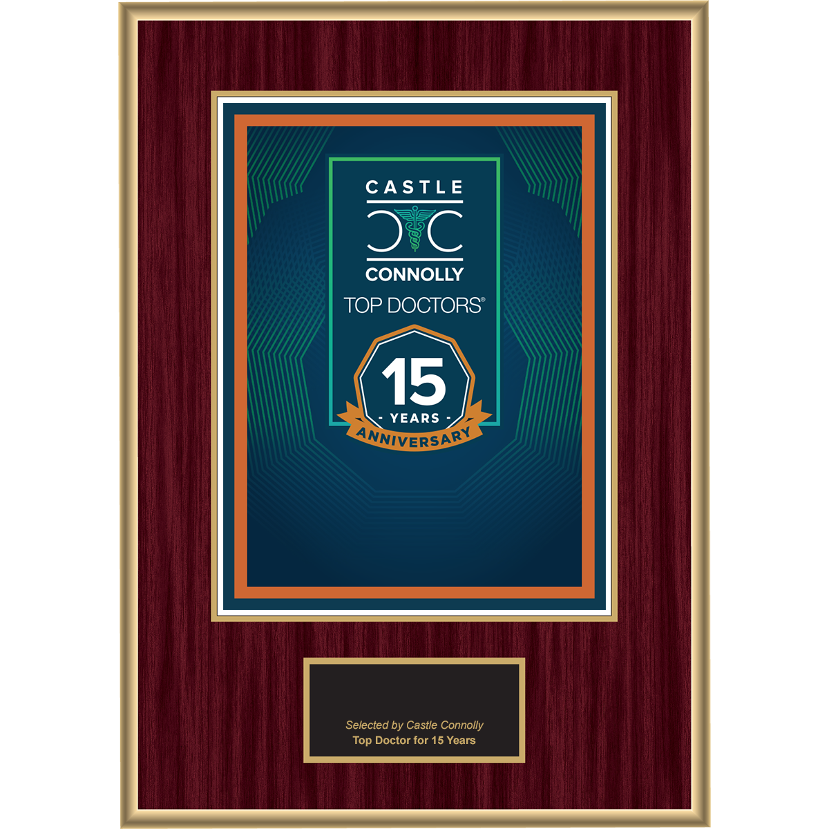 15 Year Anniversary - Top Doctors - Logo With Free Plaque