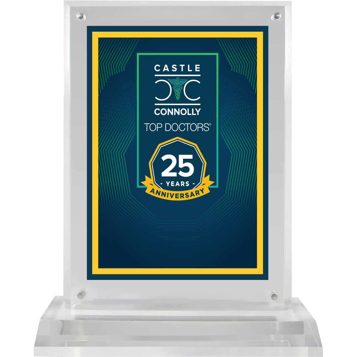 25 Year Anniversary - Top Doctors - Plaque