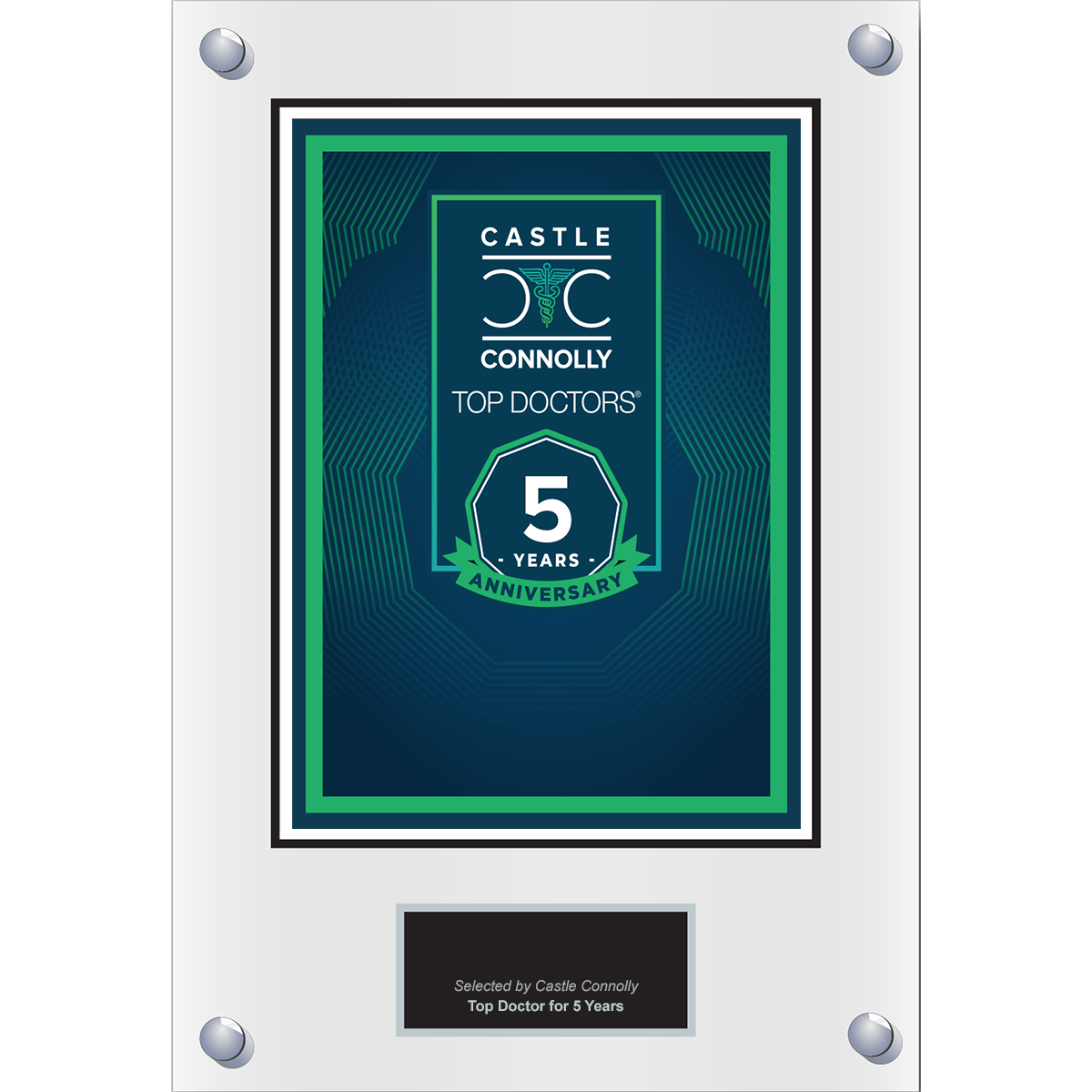 5 Year Anniversary - Top Doctors - Logo With Free Plaque