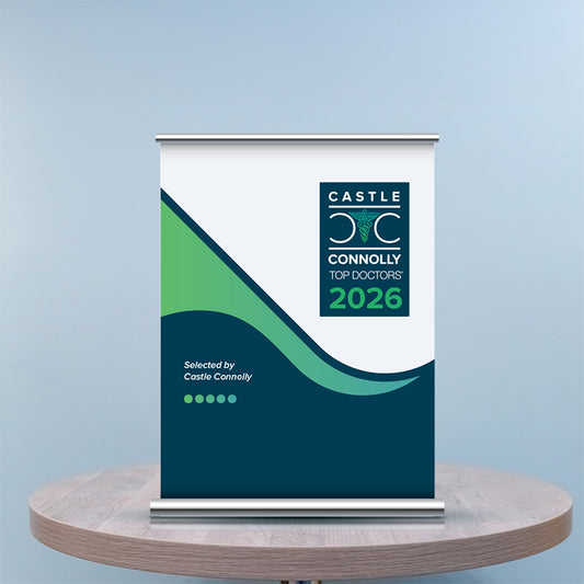 2026 Top Doctors - Table Top Retractable Banner