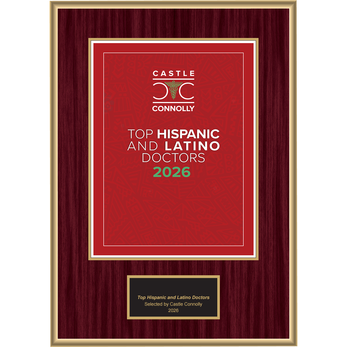 2026 Top Hispanic & Latino Doctors - Logo With Free Plaque