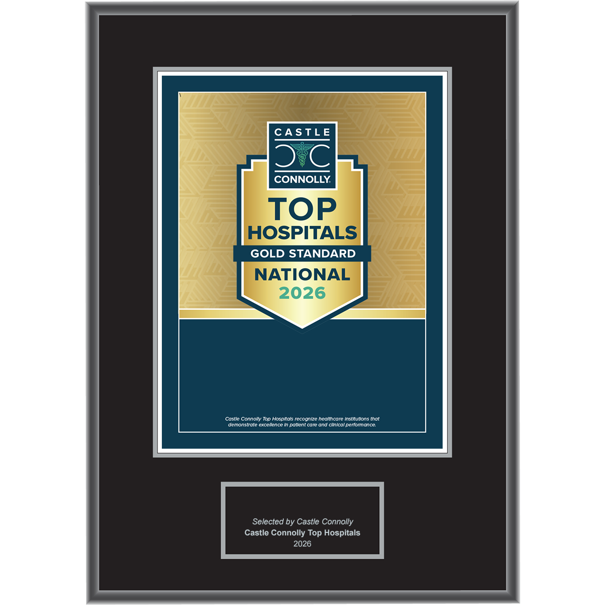 2026 Top Hospitals - Gold Standard - National - Plaque