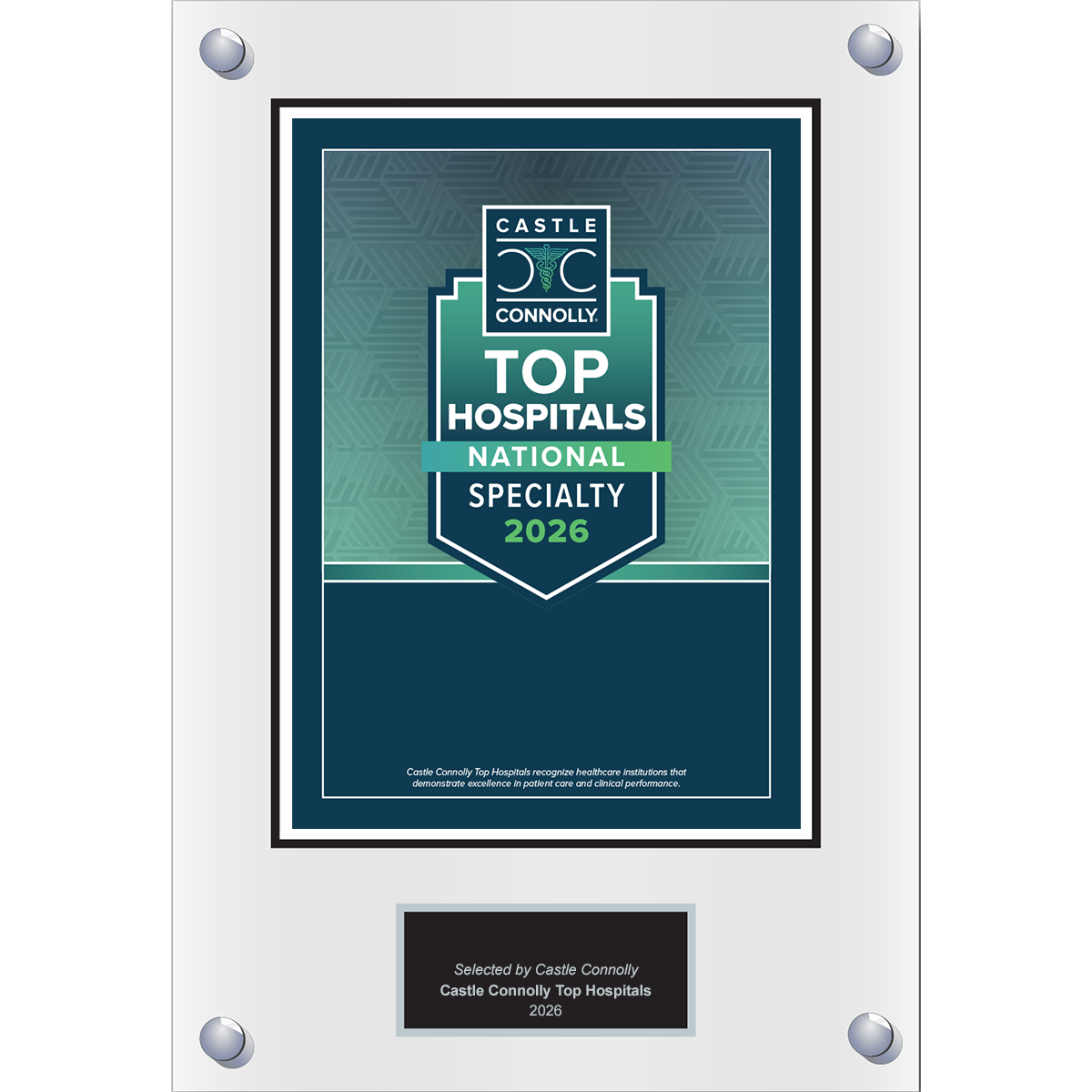 2026 Top Hospitals - Specialty - National, State, and Metro - Plaque