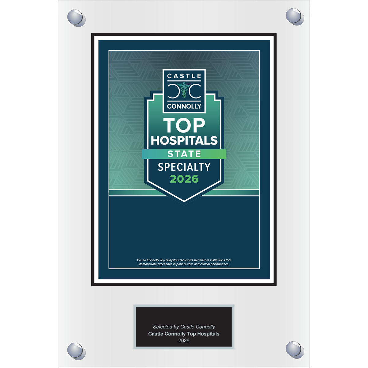 2026 Top Hospitals - Specialty - National, State, and Metro - Plaque