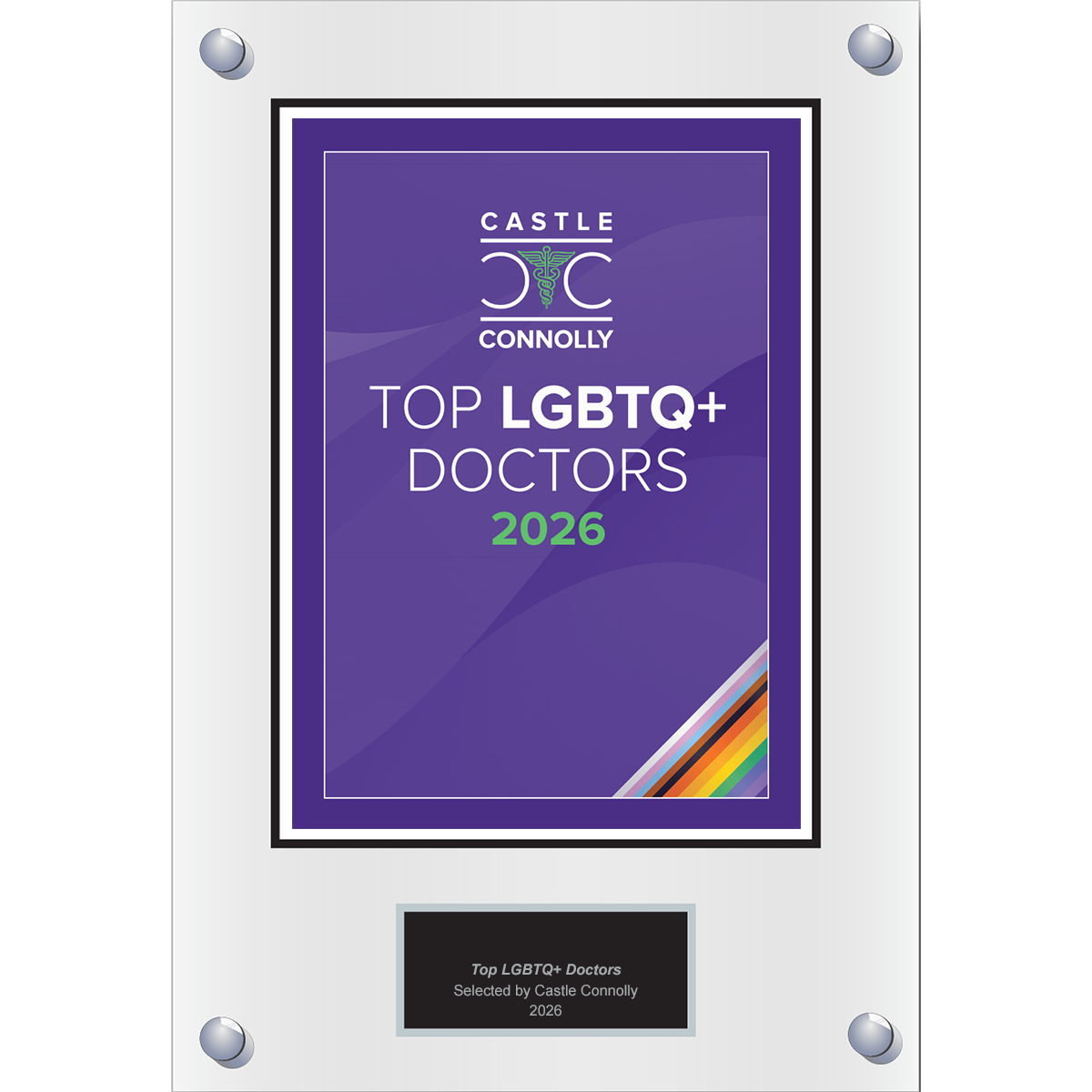 2026 Top LGBTQ+ Doctors - Plaque