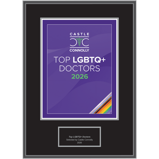 2026 Top LGBTQ+ Doctors - Plaque