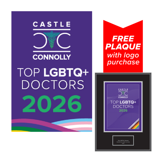 2026 Top LGBTQ+ Doctors - Logo With Free Plaque