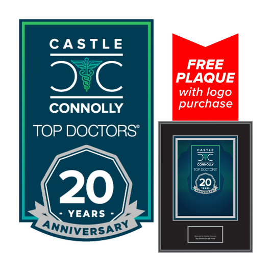 20 Year Anniversary - Top Doctors - Logo With Free Plaque