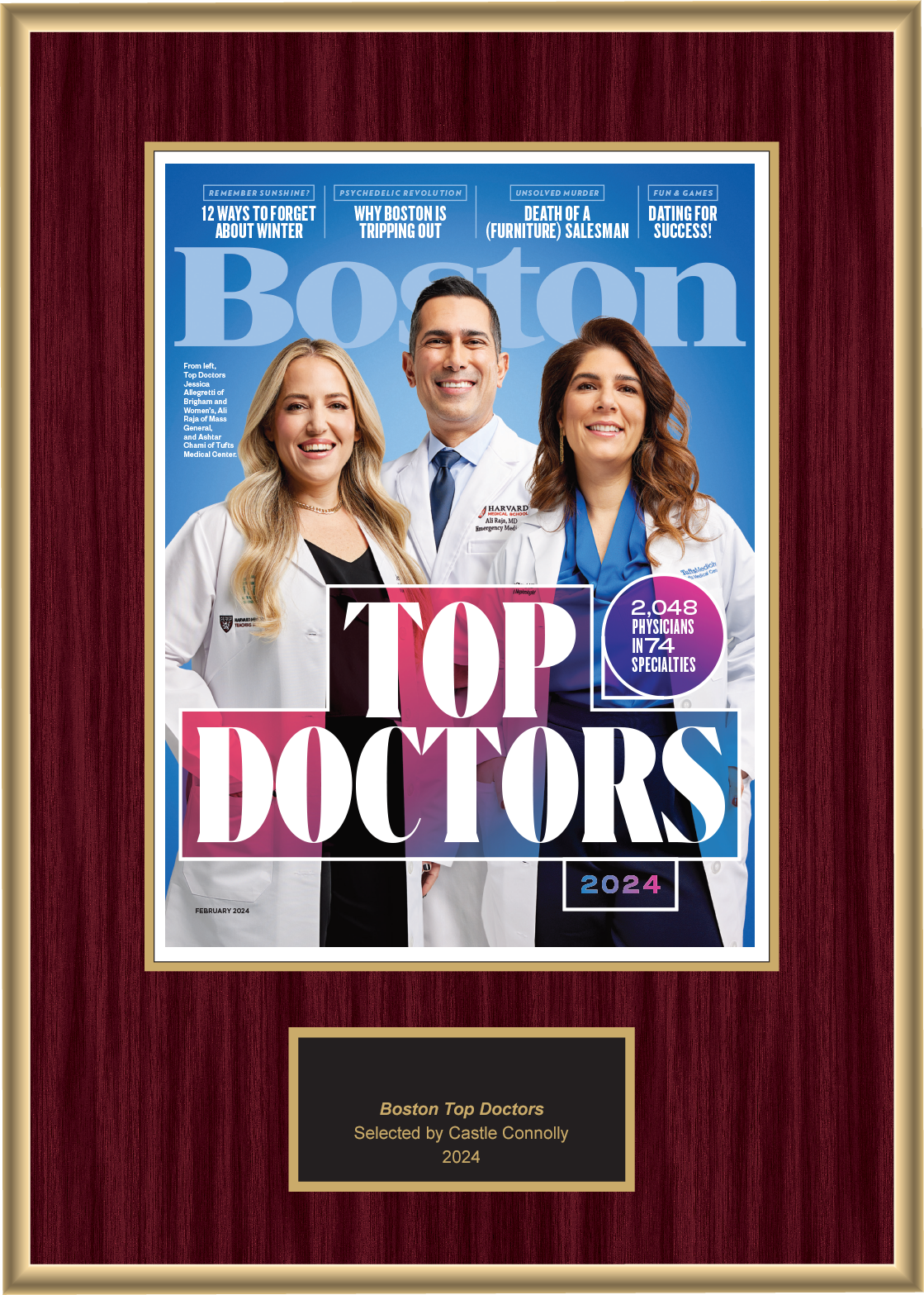 2024 Regional - Boston Magazine - Plaque