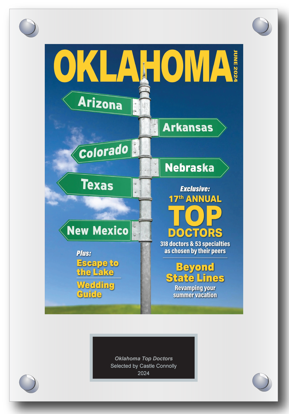 2024 Regional - Oklahoma Magazine - Plaque