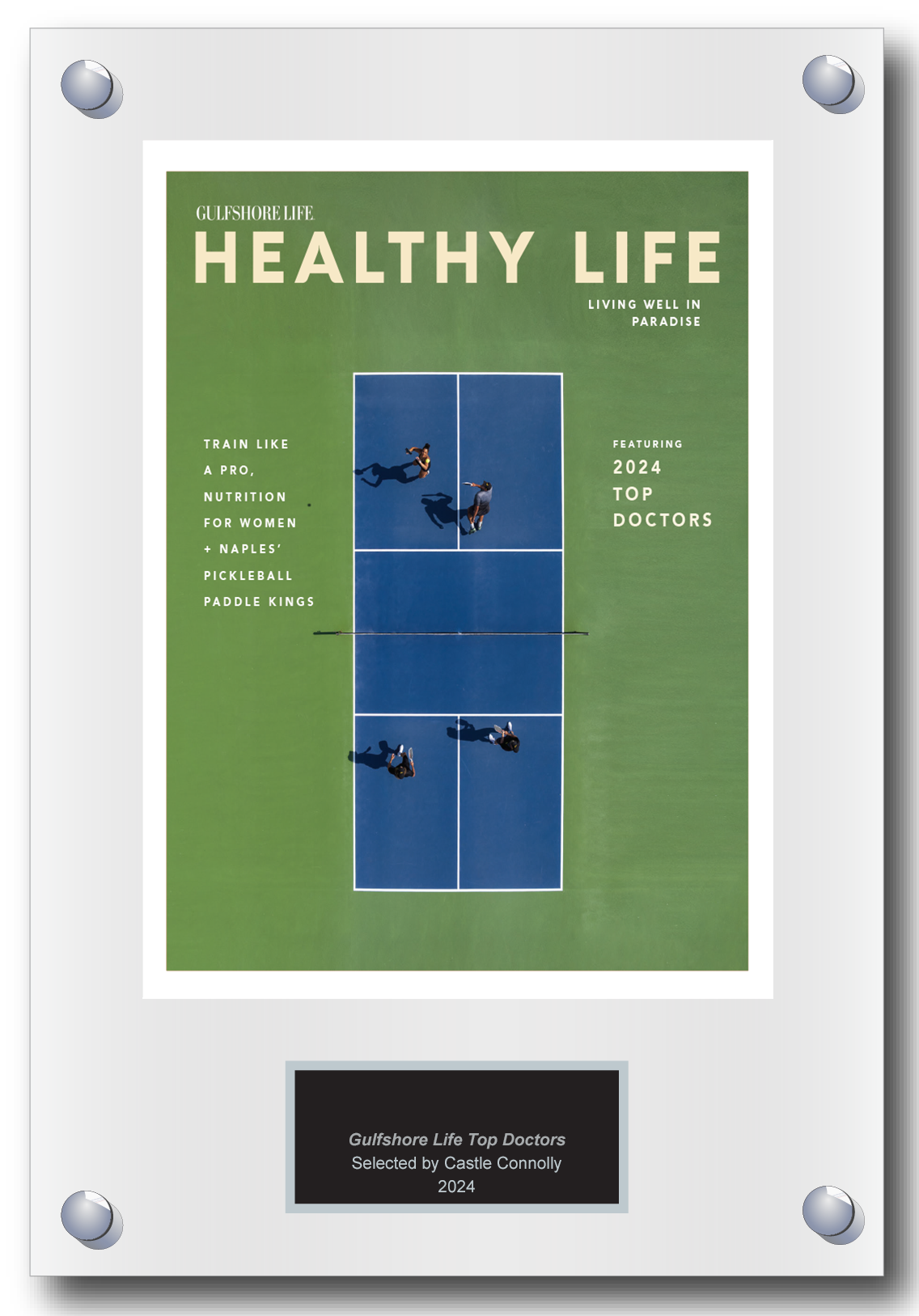 2024 Regional - Gulfshore Life - Healthy Life - Plaque