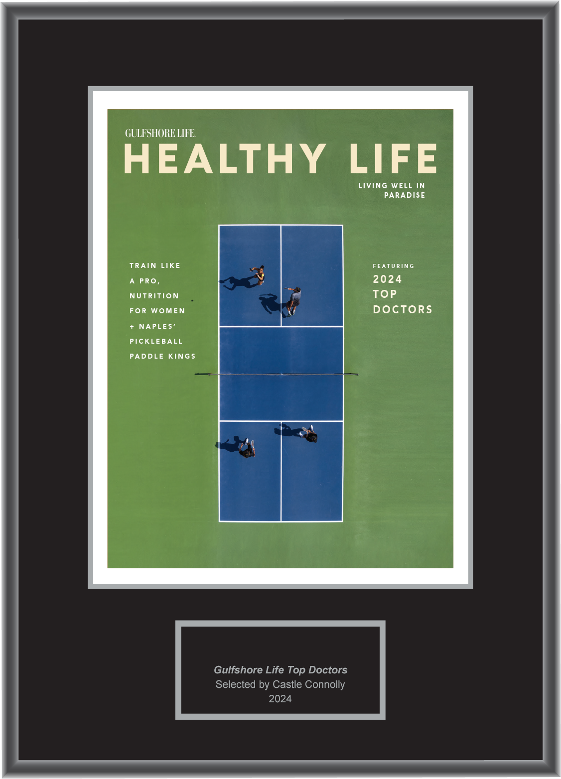 2024 Regional - Gulfshore Life - Healthy Life - Plaque