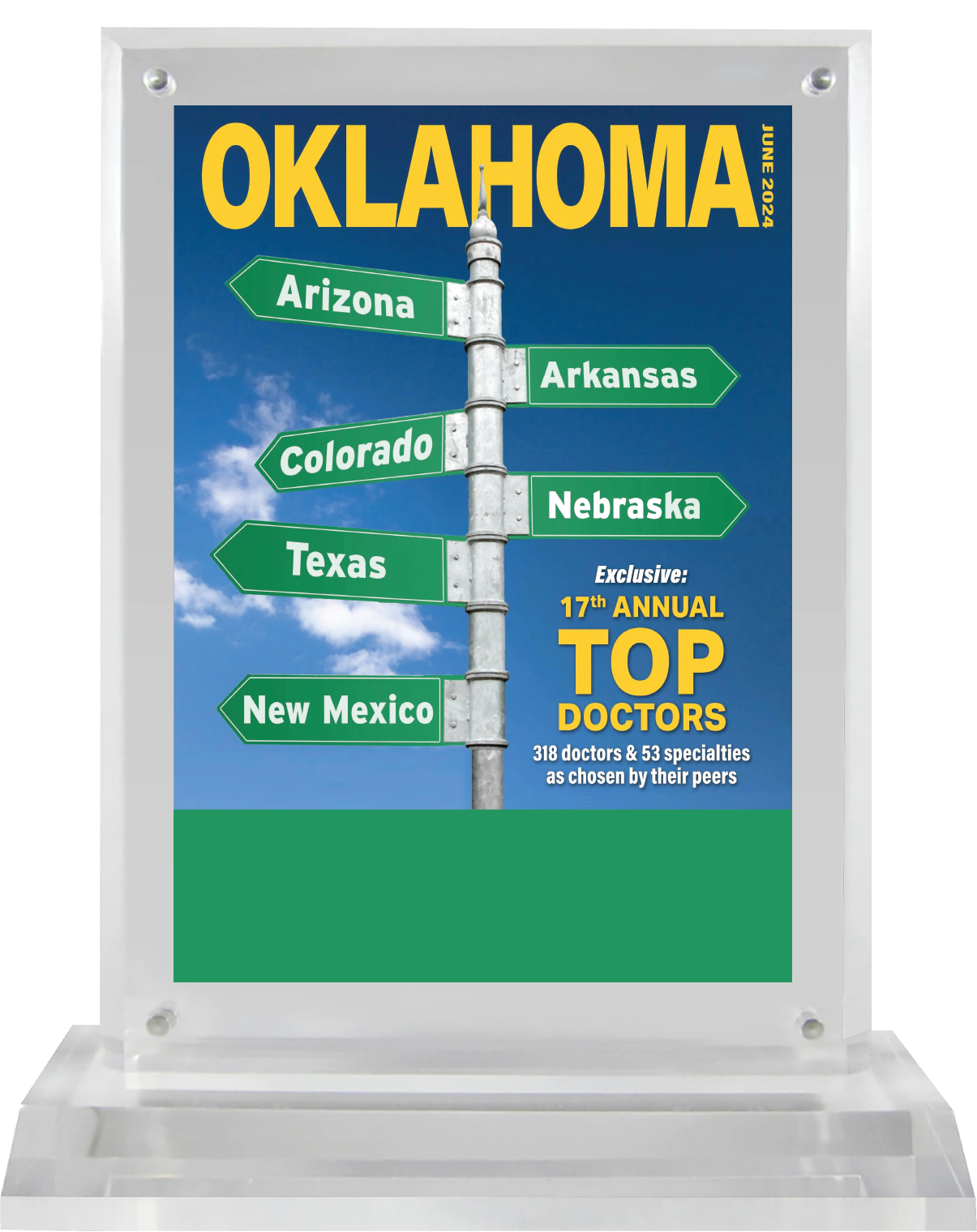 2024 Regional - Oklahoma Magazine - Plaque