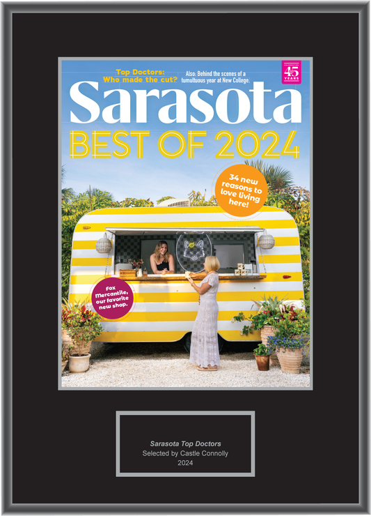 2024 Regional - Sarasota Magazine - Plaque