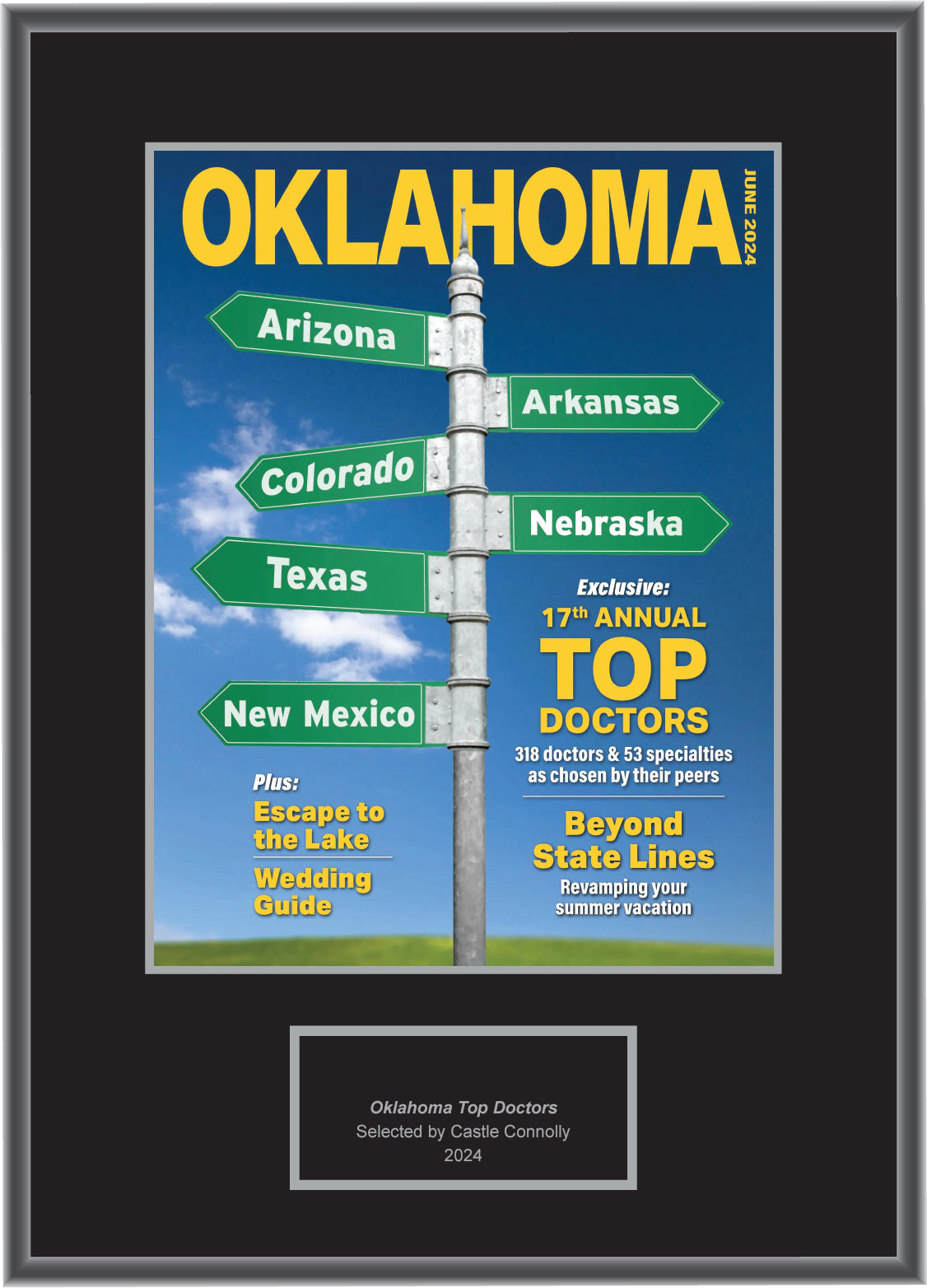 2024 Regional - Oklahoma Magazine - Plaque