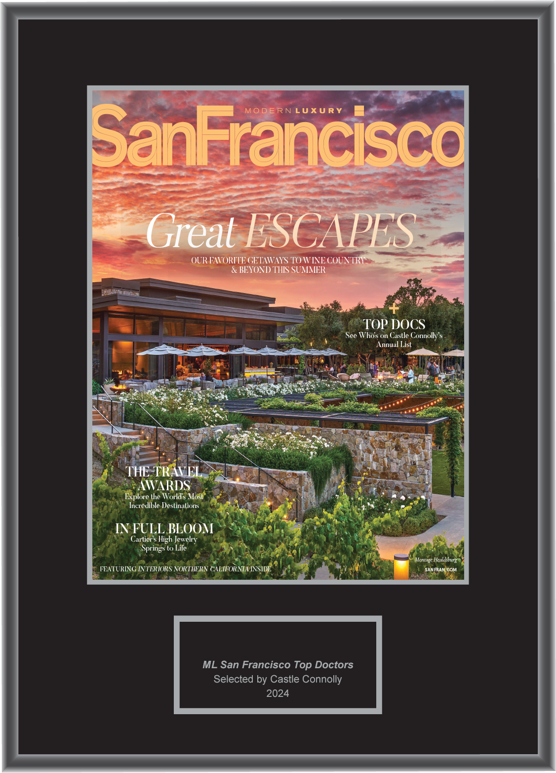 2024 Regional - Modern Luxury San Francisco - Plaque