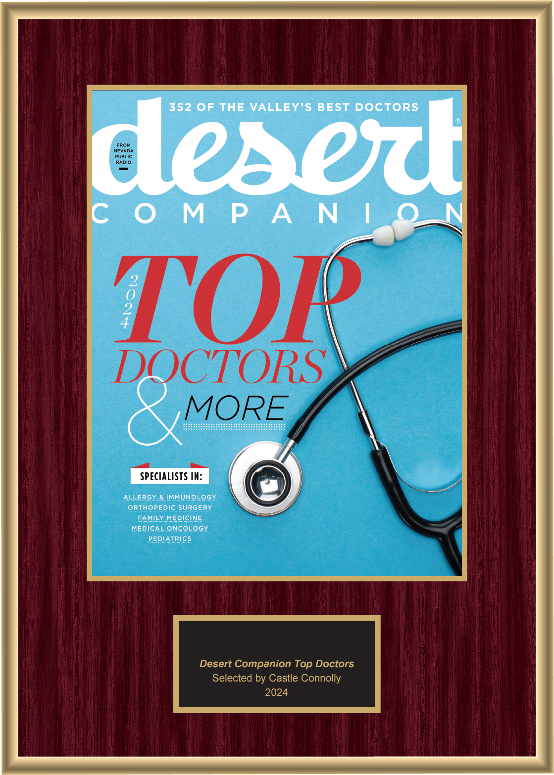2024 Regional - Desert Companion - Plaque