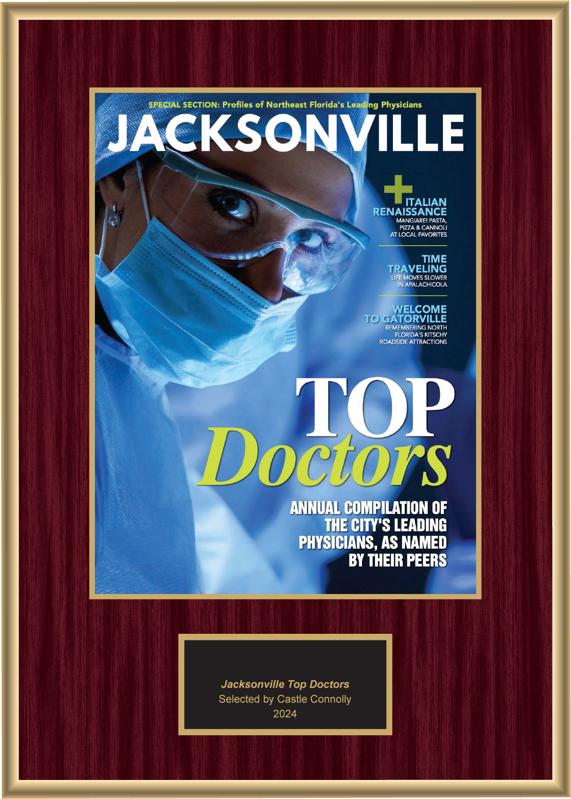 2024 Regional - Jacksonville Magazine - Plaque