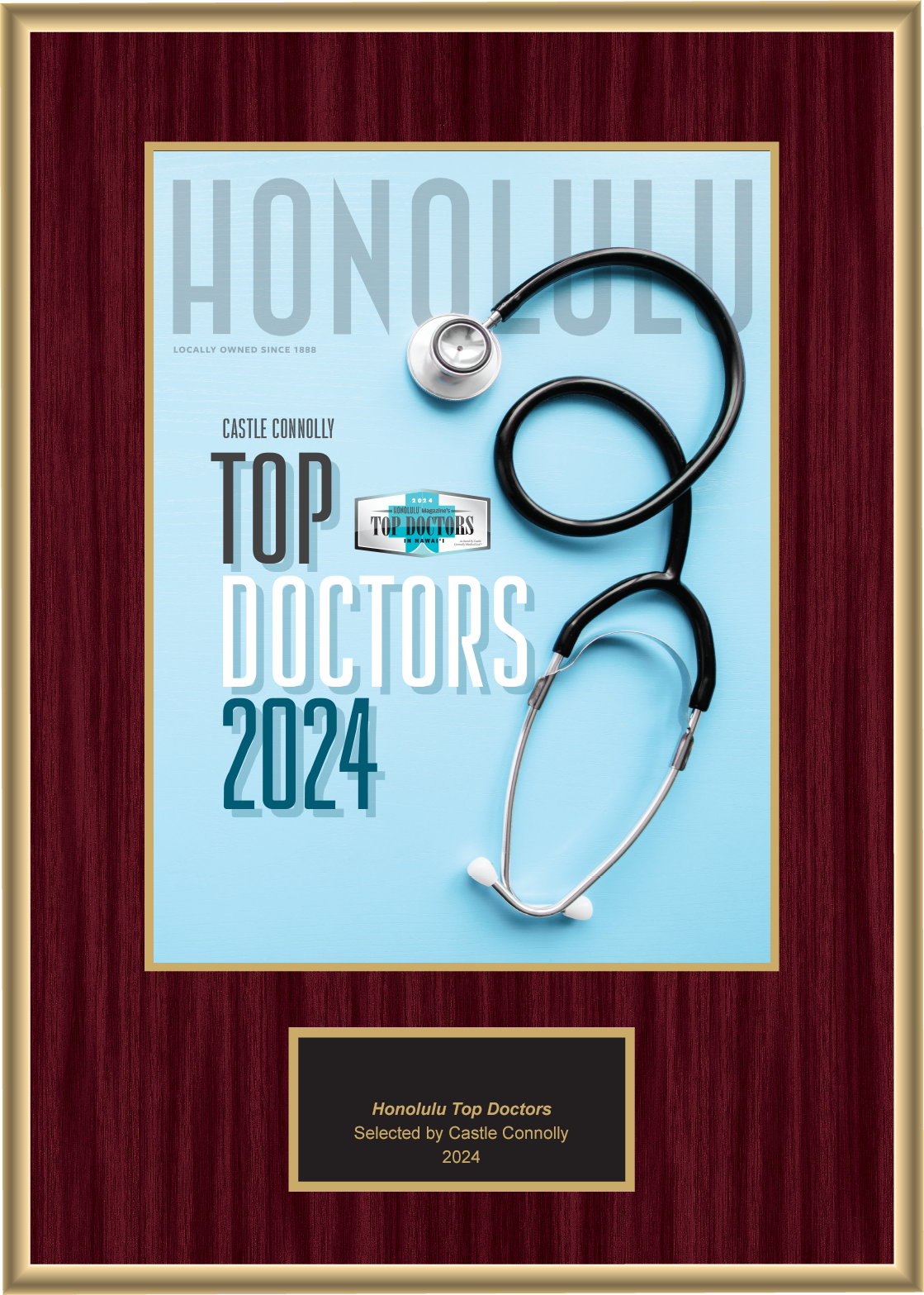 2024 Regional - Honolulu Magazine - Plaque
