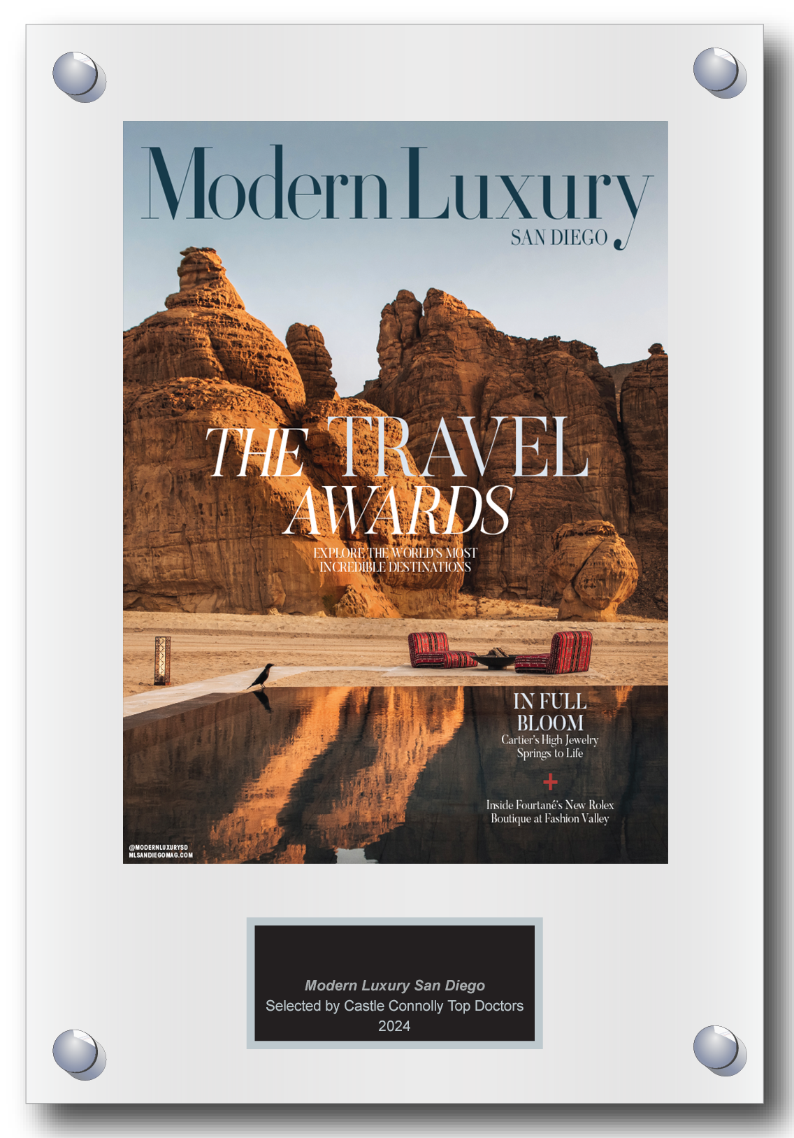 2024 Regional - Modern Luxury San Diego - Plaque