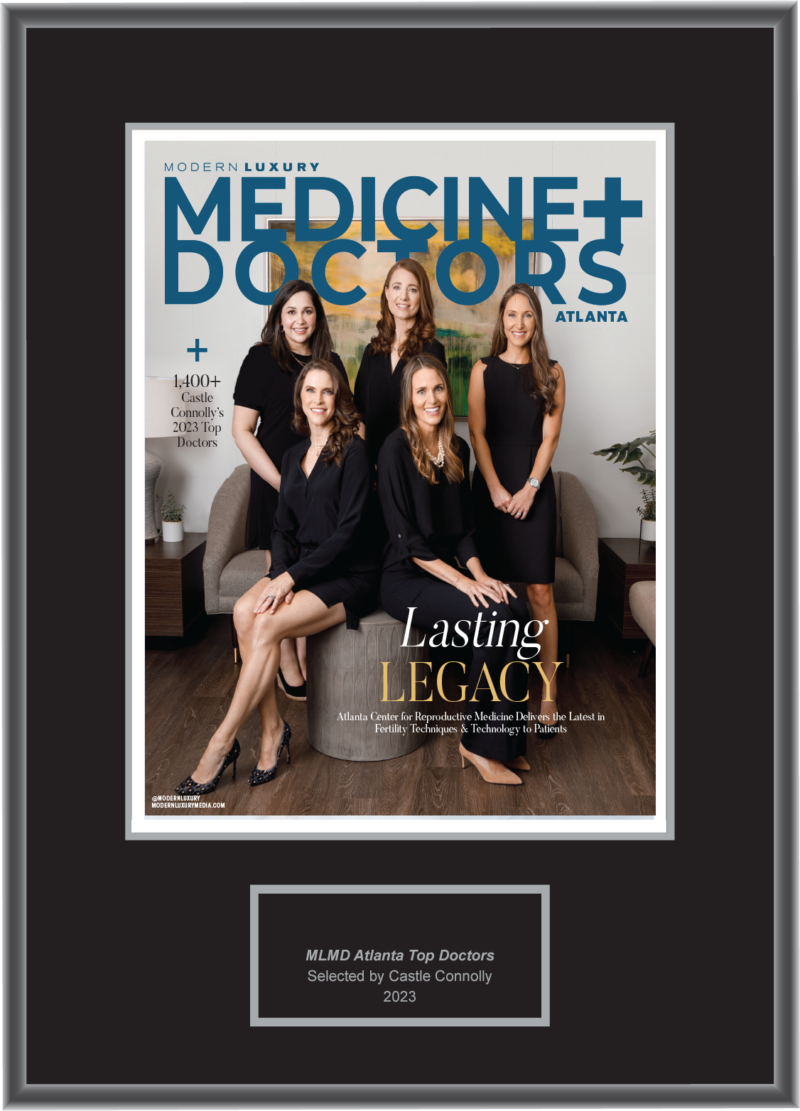 Modern Luxury Atlanta (Medicine + Doctors Edition) 2023 - Plaque