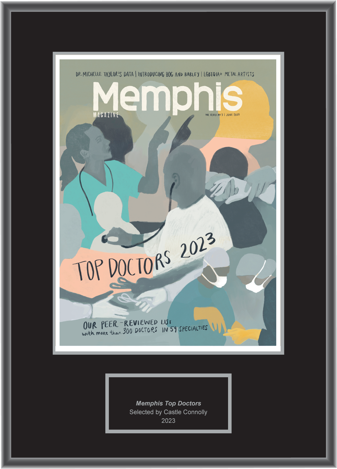 Memphis Magazine Top Doctors 2023 - Plaque