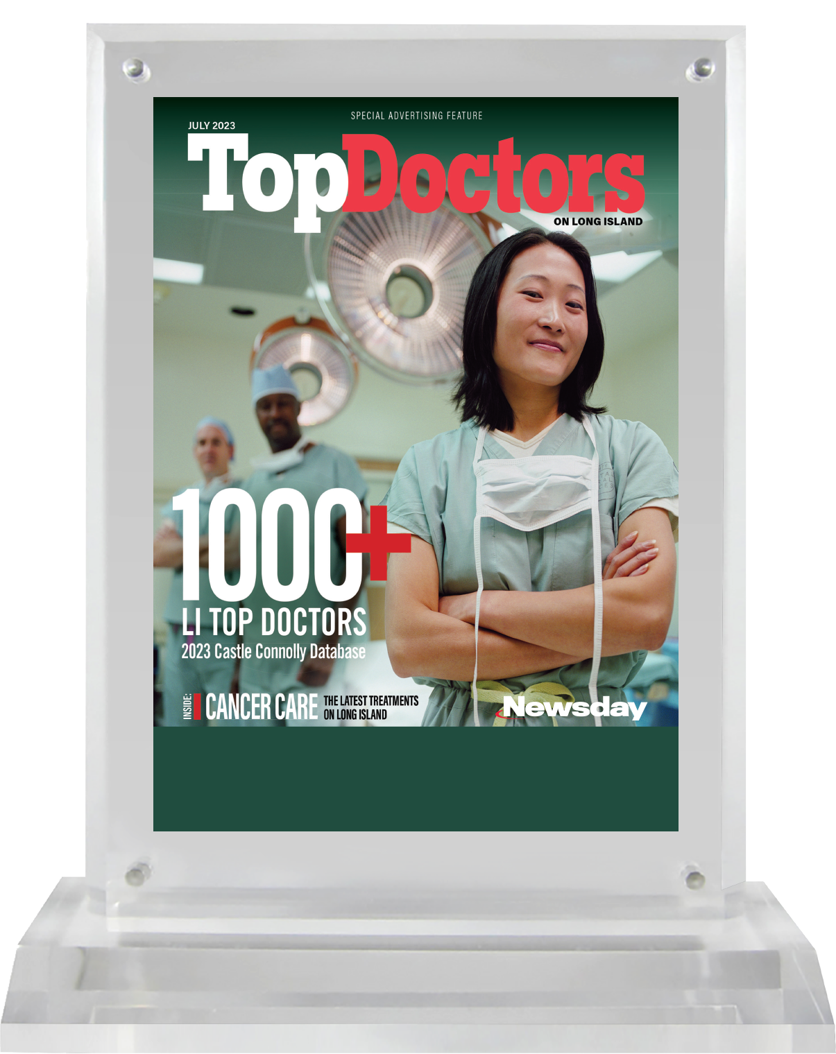 Newsday Magazine Top Doctors 2023 Plaque Castle Connolly Top Doctors