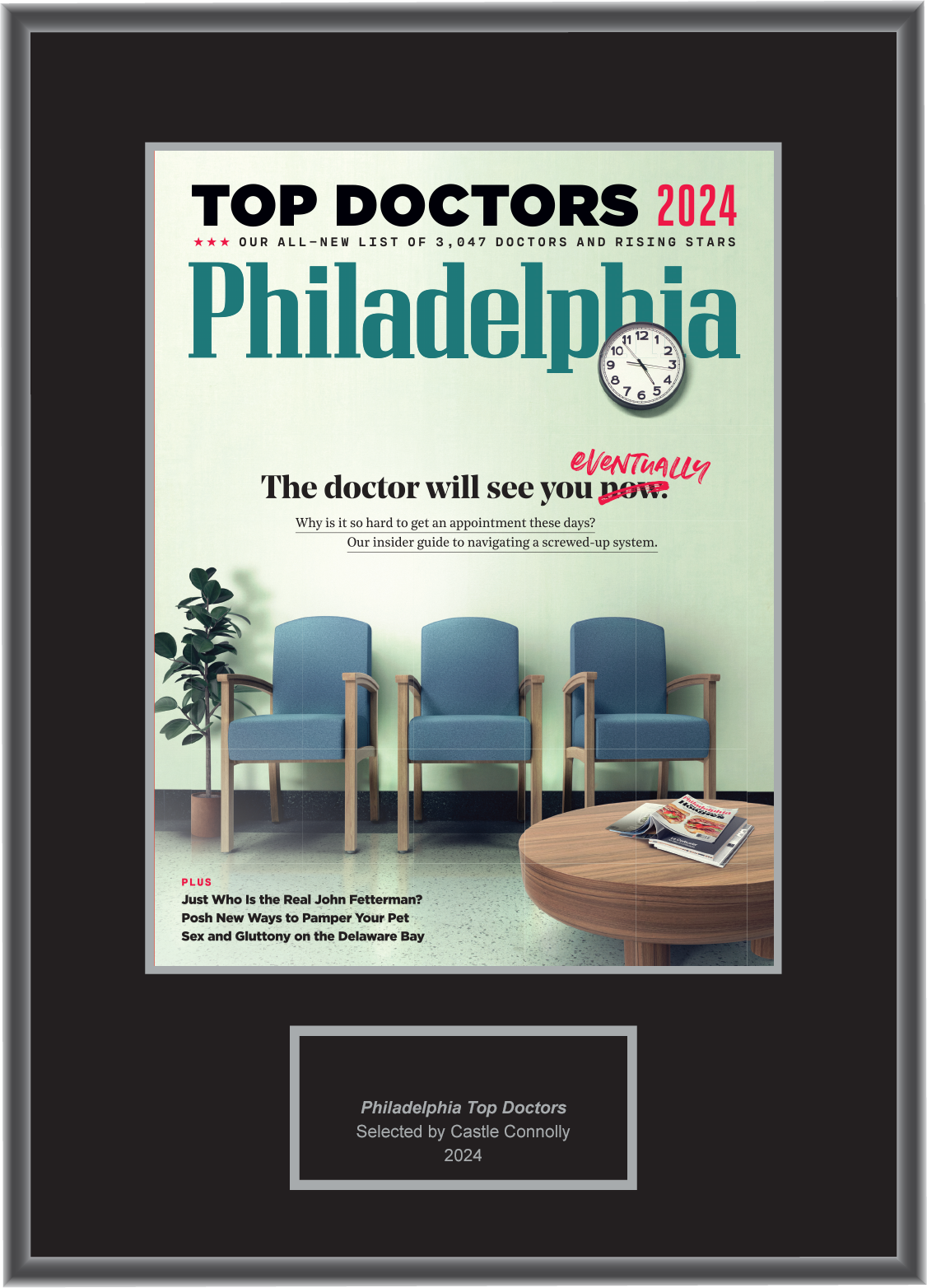 Philadelphia Magazine Top Doctors 2024 - Plaque