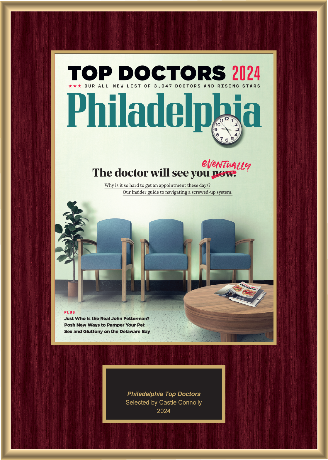 2024 Regional - Philadelphia Magazine - Plaque