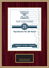 Load image into Gallery viewer, 25 Year Anniversary - Top Doctors - Plaque
