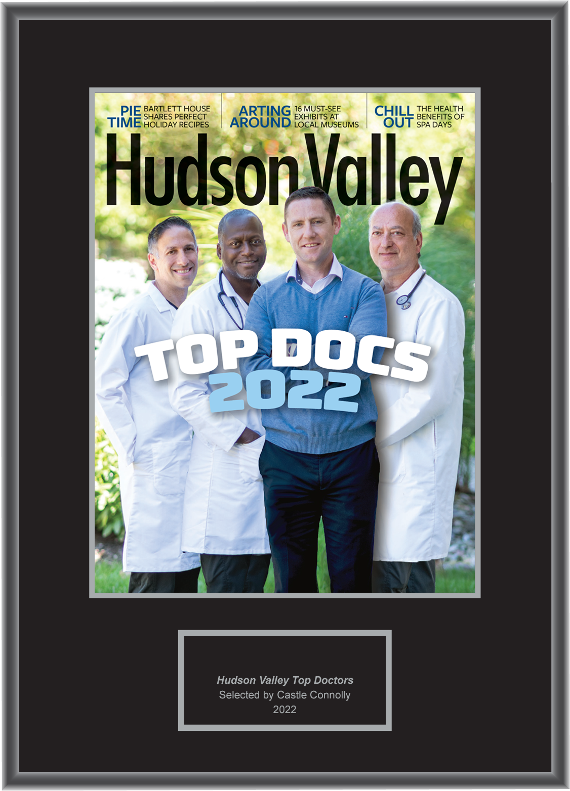 Hudson Valley Magazine Top Doctors 2022 - Plaque