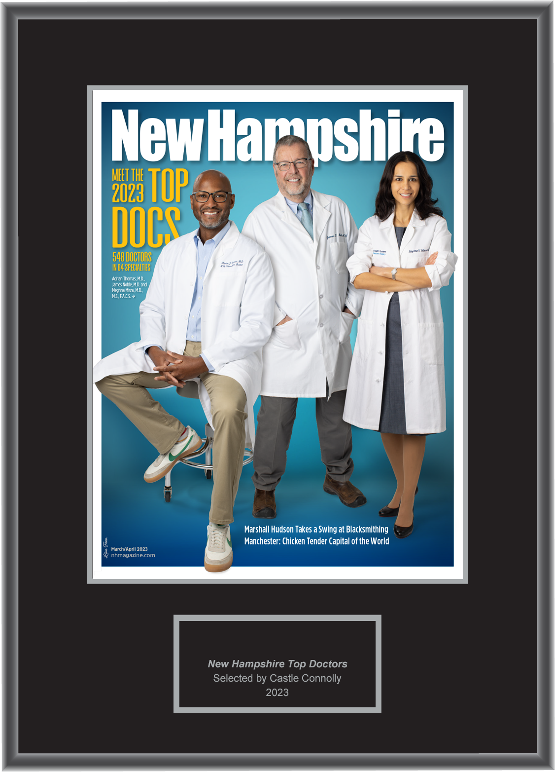 New Hampshire Magazine Top Doctors 2023 - Plaque