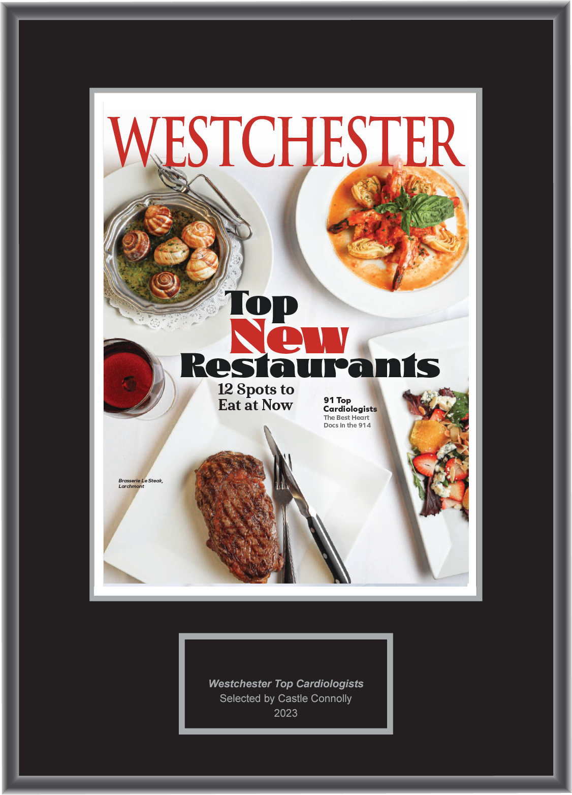 Westchester Magazine Top Cardiologists 2023 - Plaque